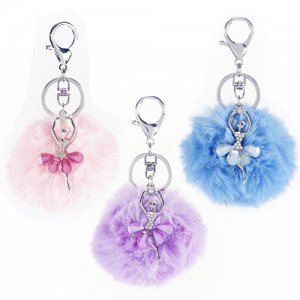 Dasha Ballerina Keychain Pouf