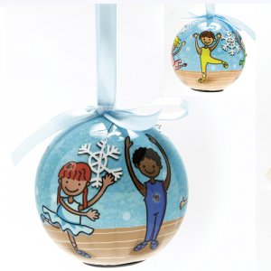 Dasha Designs Blinking Ballet Ornament