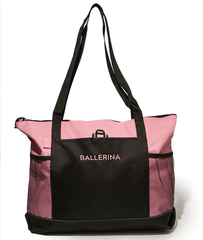 Covet Dance Ballerina Embroidered Tote Bag