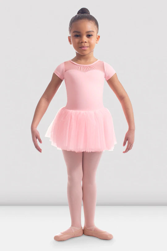 Bloch Kaida Rose Embroidered Cap Sleeve Tutu Dress Girls