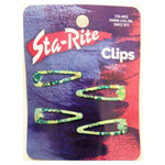 Sta-Rite Floral Snap-Eze Hair Clips