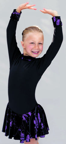 Mondor Polartec Long Sleeve Figure Skating Dress
