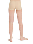 Capezio Children's Low Rise Boycut Shorts Nude, White