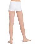 Capezio Children's Low Rise Boycut Shorts Nude, White