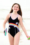 Limeapple Avril Rainbow Reversible 1 Piece Swimsuit