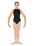 Bloch Zip Front, Floral Mesh Back Leo