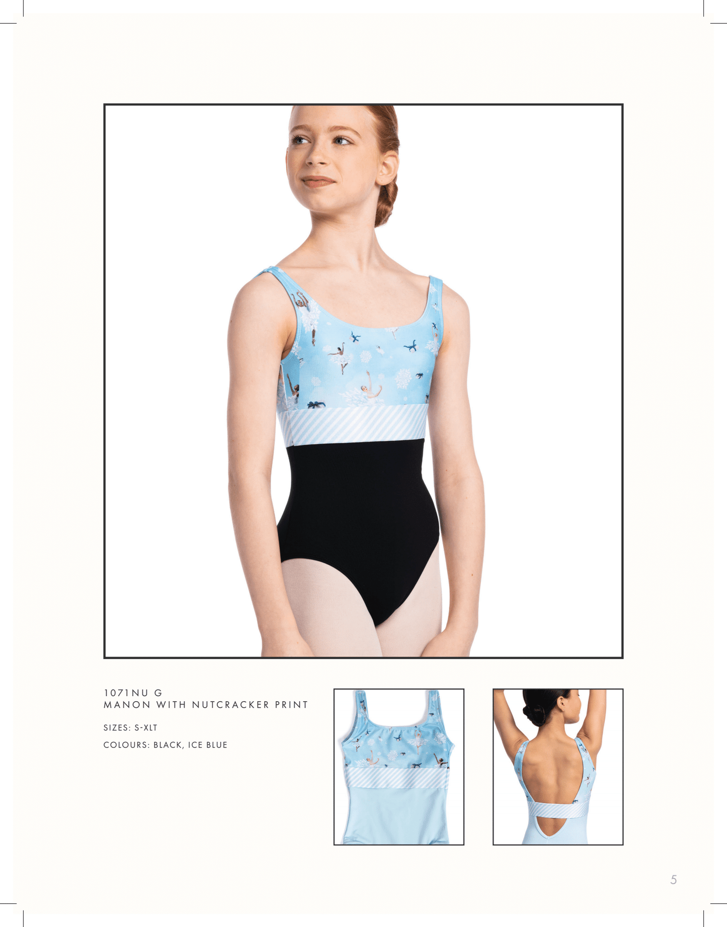 Ainsliewear Manon Leotard w Nutcracker Print 22